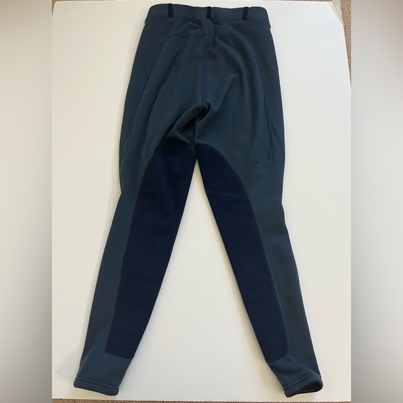 Kerrits Equestrian Pull On Riding Pants Fleece Lined Navy Size Medium - Picture 3 of 9